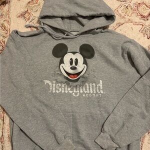 Disneyland Resort Grey Hoodie with Mickey Mouse